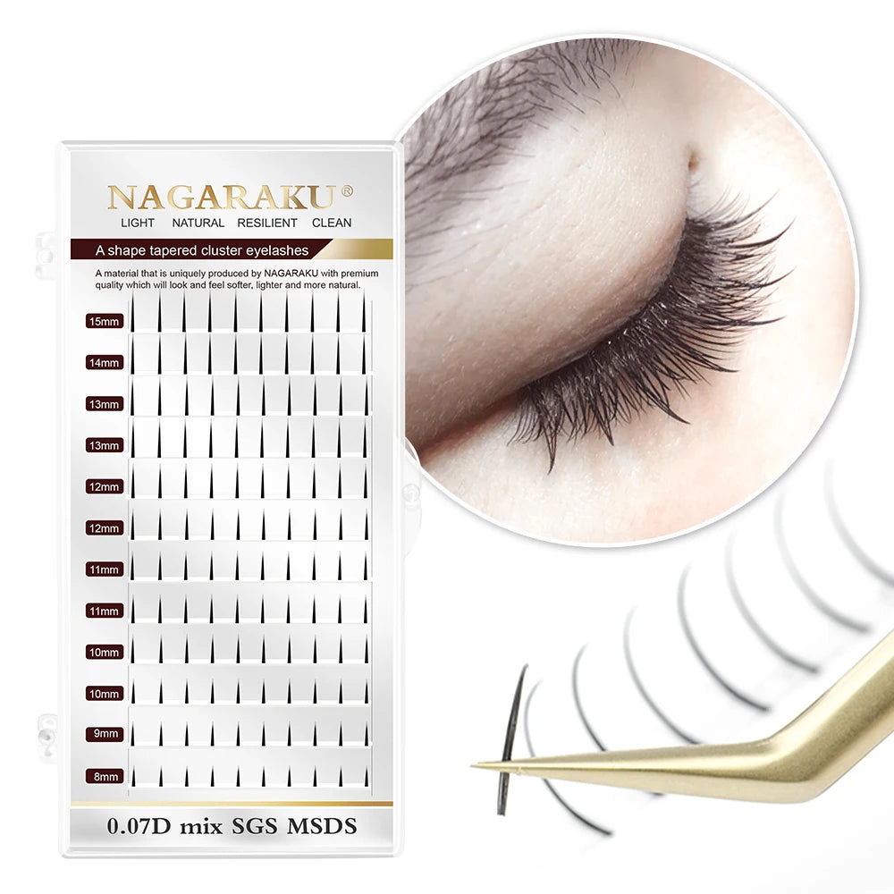 A Shape Tapered Flat Base Eyelash