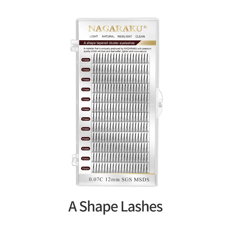 A Shape Tapered Flat Base Eyelash