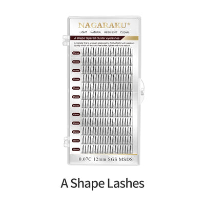 A Shape Tapered Flat Base Eyelash