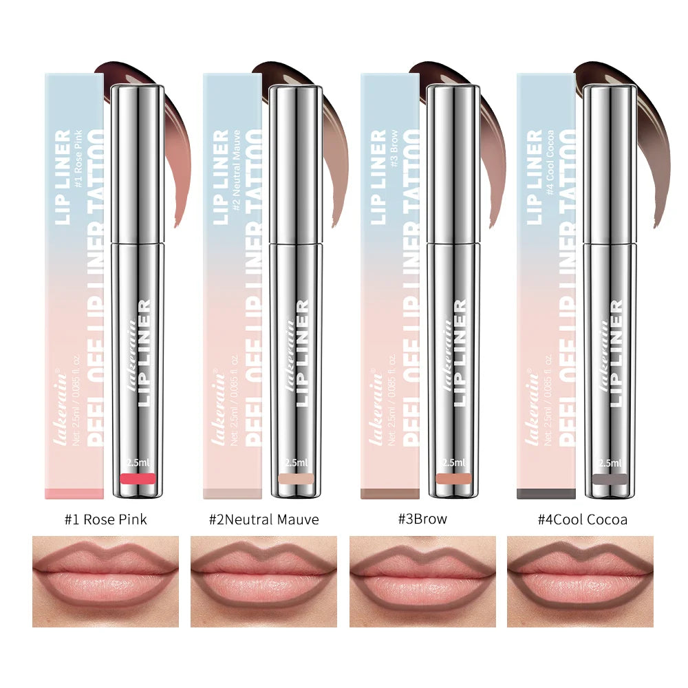 Lip Tint Brown Contour Tear-off Lips Gloss