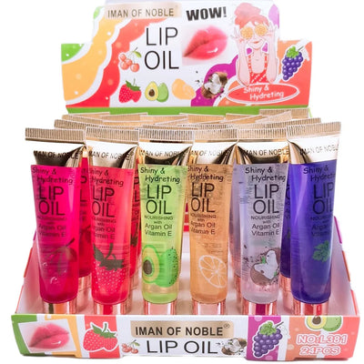 6Pcs Fruity Flavor Watery Glossy Lip Gloss