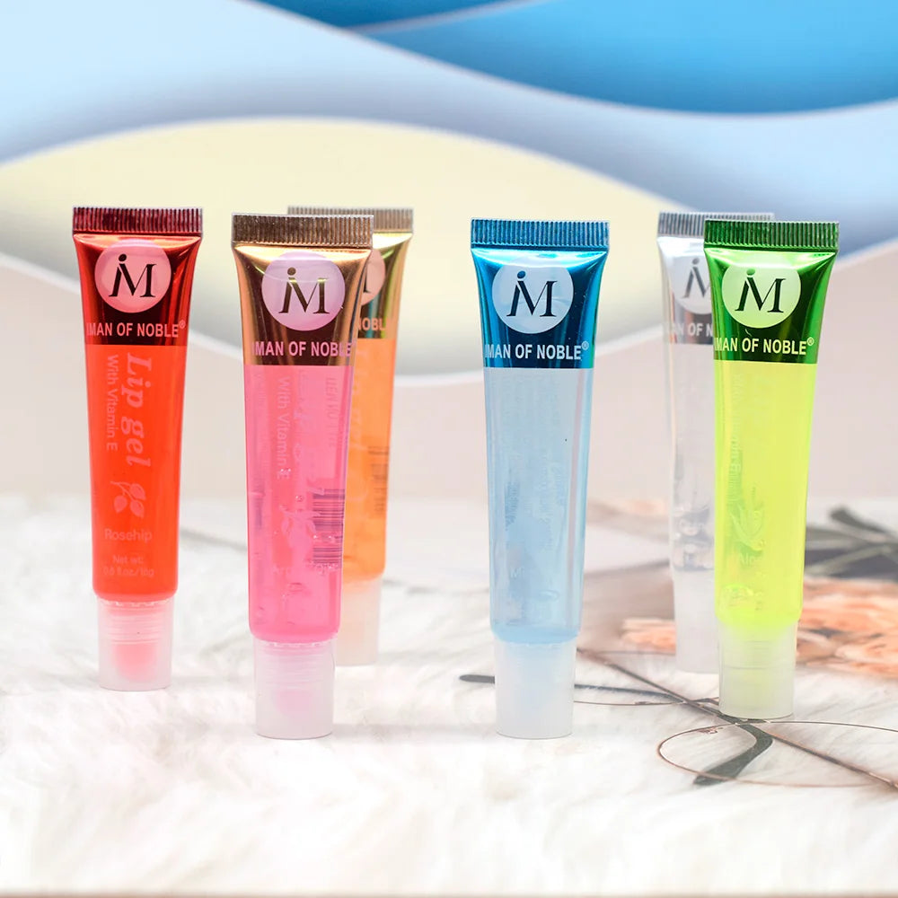 6Pcs Fruity Flavor Watery Glossy Lip Gloss