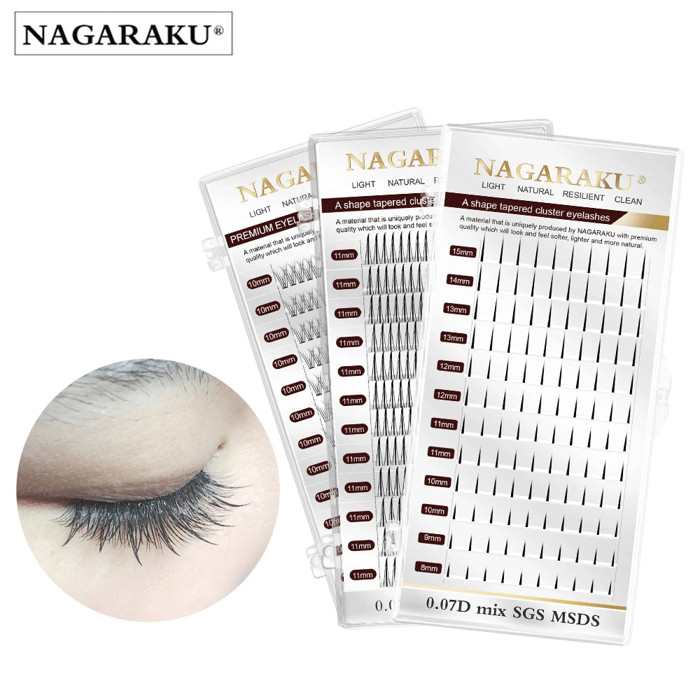 A Shape Tapered Flat Base Eyelash