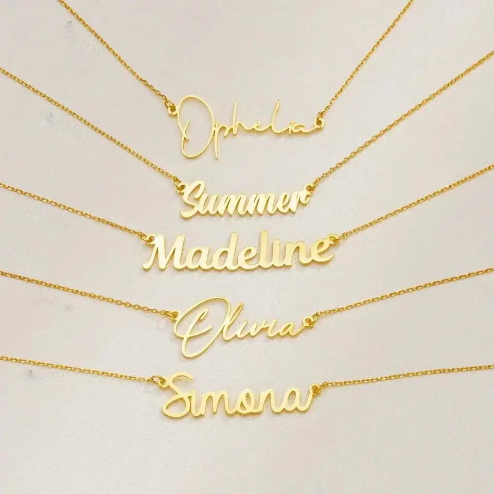 Customized Name Letter Necklace