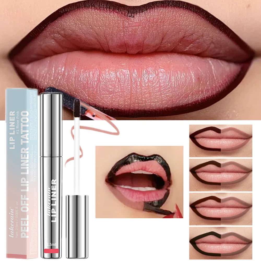 Lip Tint Brown Contour Tear-off Lips Gloss