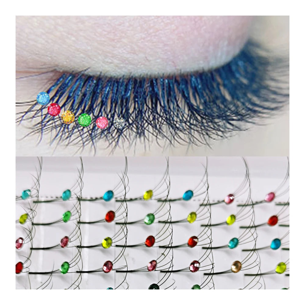 4D Color Premade Volume Fans Lashes