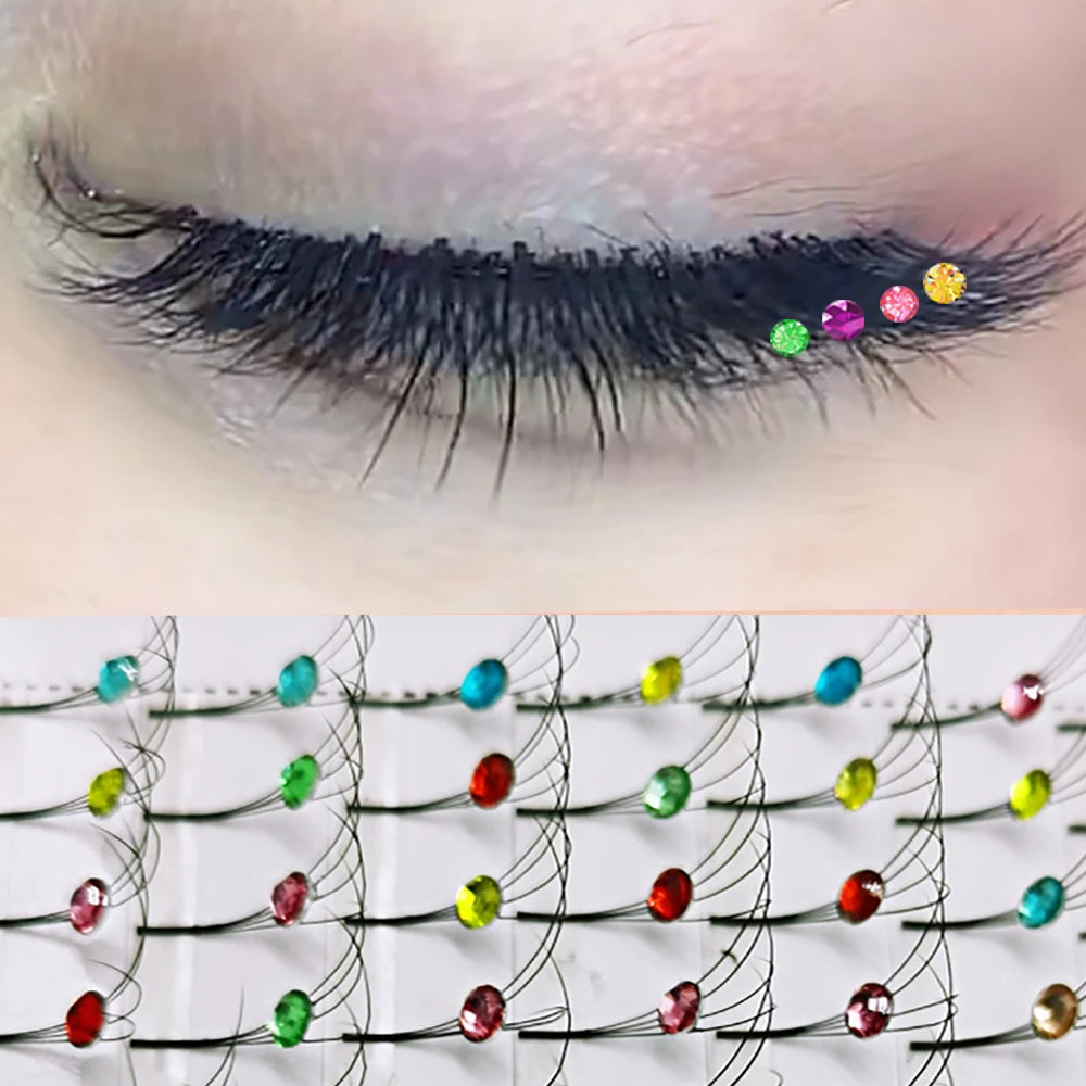 4D Color Premade Volume Fans Lashes