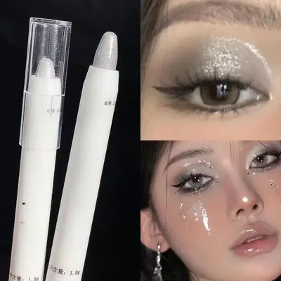 White Silkworm Pearlescent Eyeshadow Stick